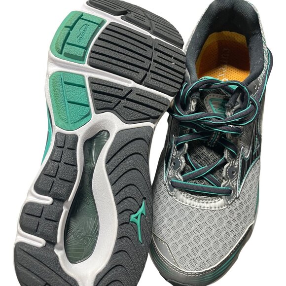 Mizuno Wave Paradox 2 Womens Running Shoes W7.5 Gray & Teal - Picture 5 of 5